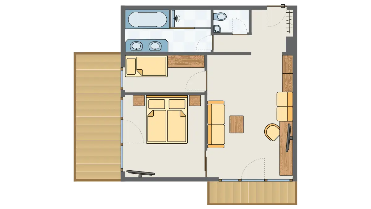 Suite Edelweiß 308 Grundriss