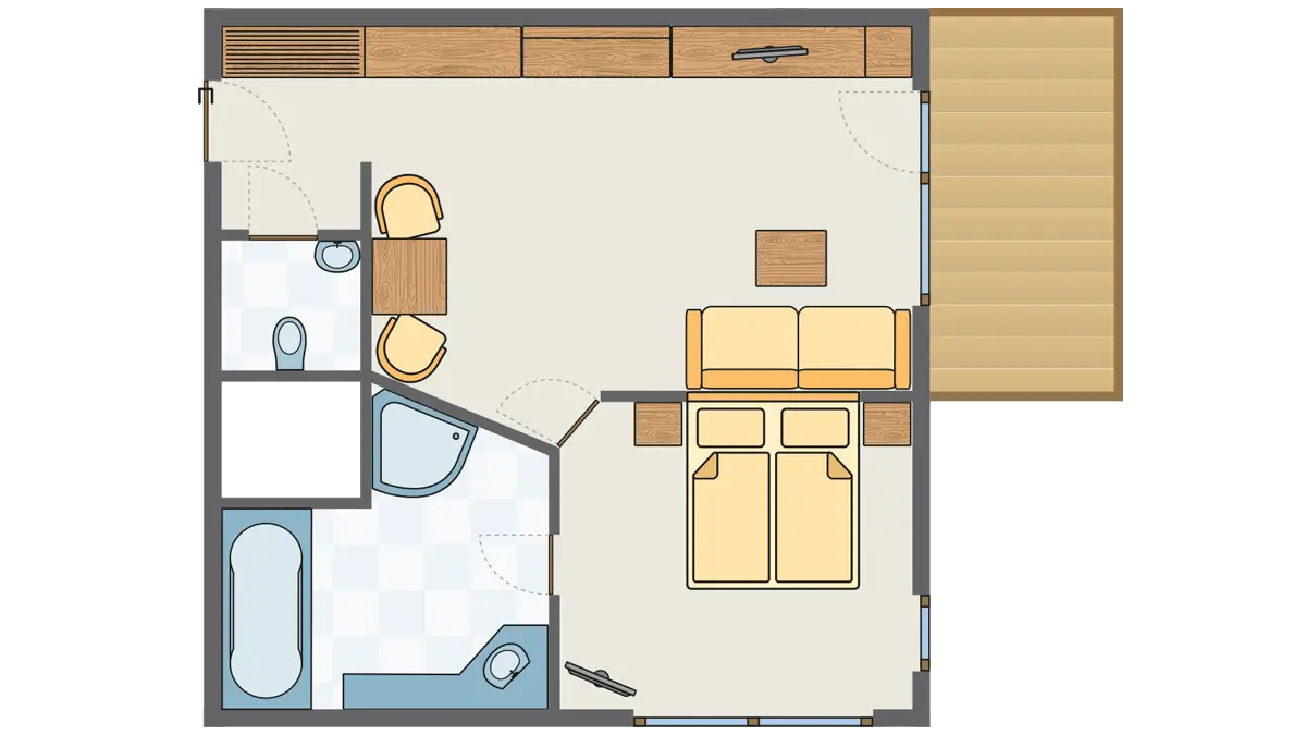 Suite Edelweiß 400 Grundriss