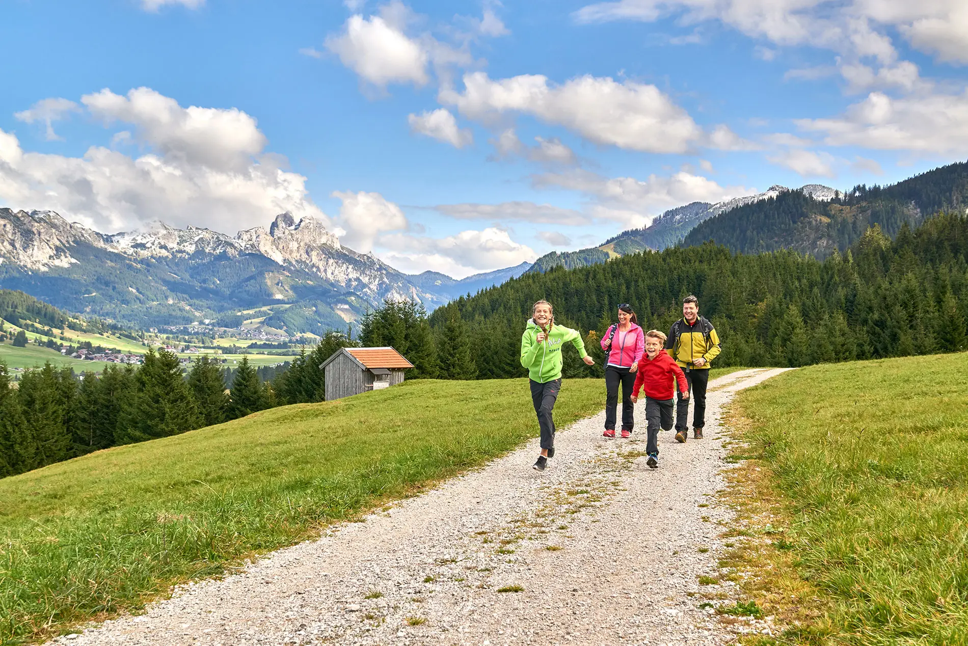 Familienurlaub in den Bergen